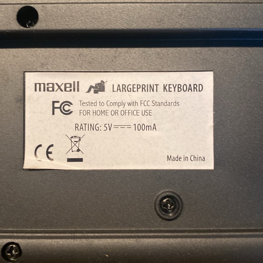 Maxell Large Print Keyboard - Picture 5 of 9